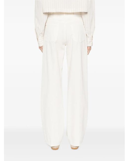 Seven7 White Five-Pocket Jeans