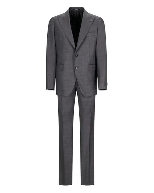 Tagliatore Gray Single-Breasted Suit for men