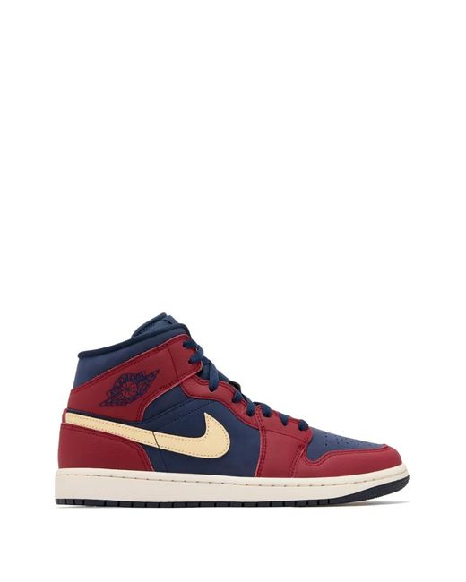Nike Red Air Jordan 1 Mid Se Sneakers for men