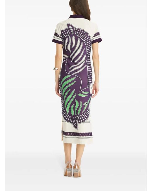 Tory Burch White Mesh Polo Dress