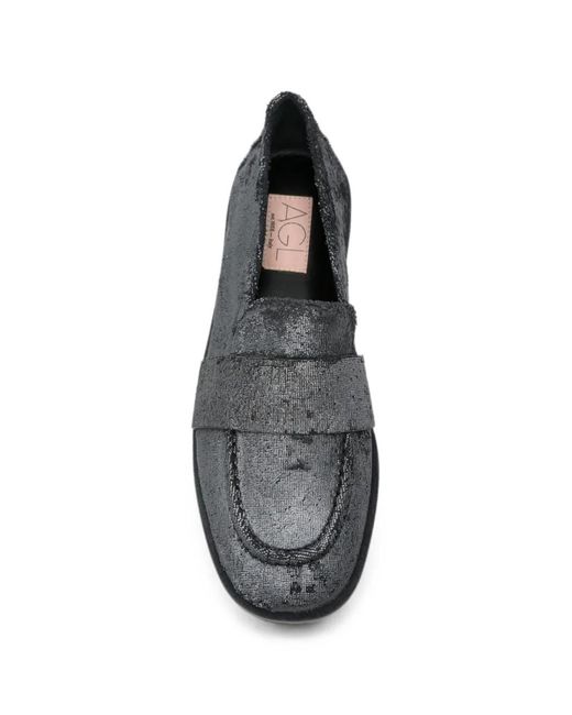 Agl Attilio Giusti Leombruni Gray Loafers