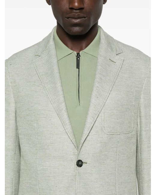 Canali Gray Textured Blazer for men