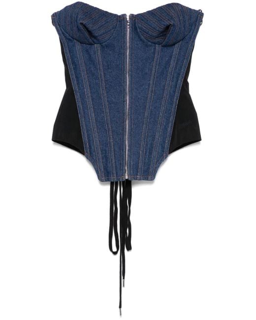 Jean Paul Gaultier Blue Denim Corset