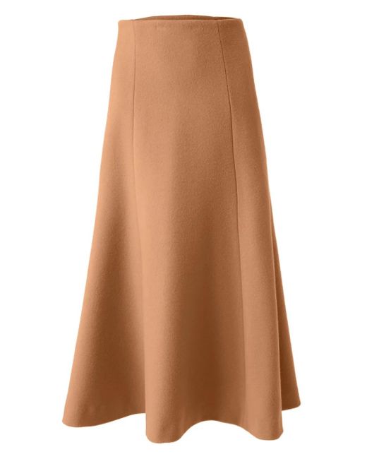 Gonna Midi di Carolina Herrera in Brown