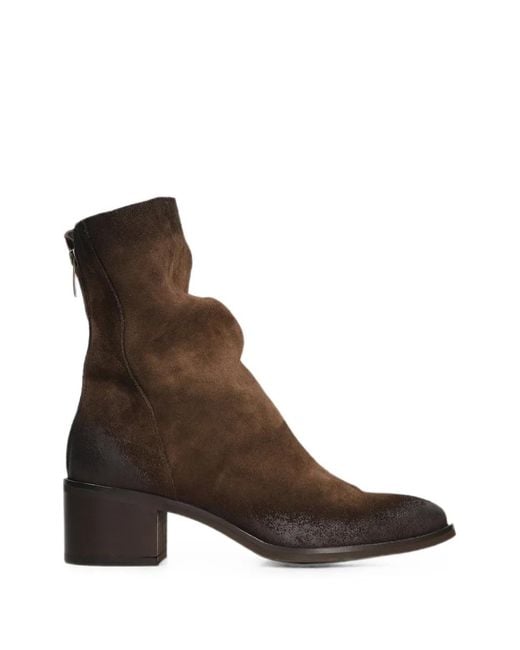 METISSE Brown Degradè-Effect Ankle Boots
