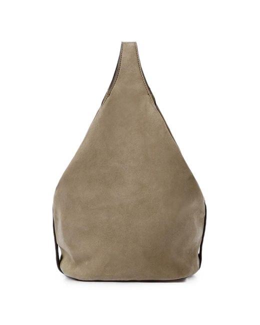 Stella McCartney Natural Logo-Debossed Triangular-Panel Shoulder Bag