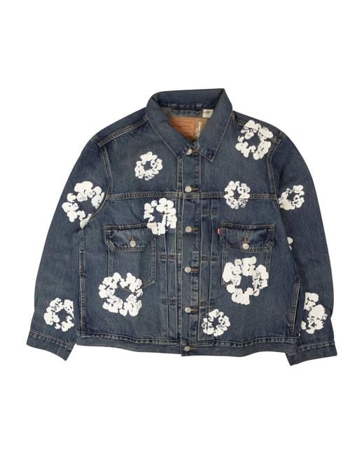 DENIM TEARS Blue X Levis's All Over Wreath Jacket for men