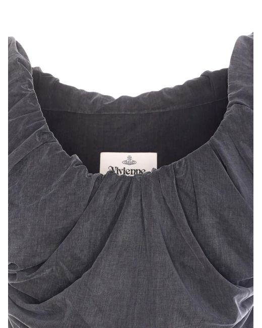 Vivienne Westwood Gray Ginnie Amber Mini Dress