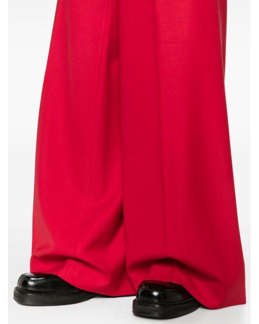 Pantalon de costume à taille haute Moschino pour homme en coloris Red