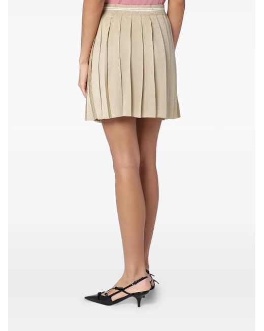 Miu Miu Natural Minijupe Plissée