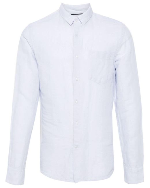 Camisa con monograma bordado Calvin Klein de hombre de color White