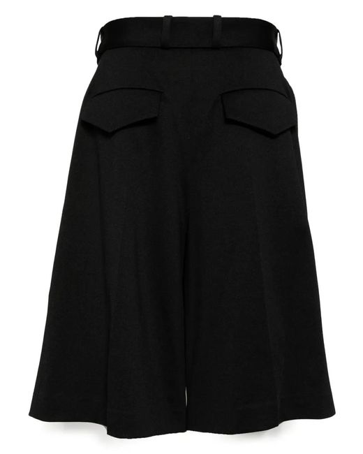 Jil Sander Black Pleated Short for men