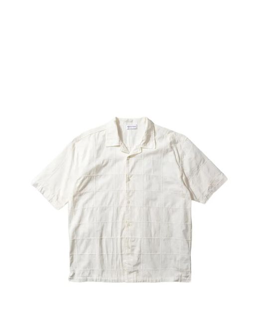 Dean Edmonds White Freedom Embroidered Short-Sleeve Shirt for men