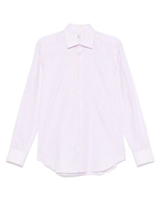メンズ Mazzarelli ストライプ シャツ White
