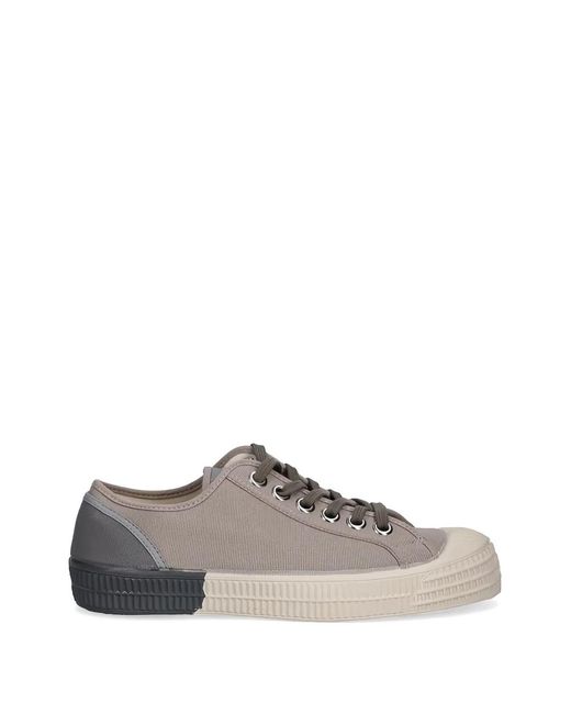 Novesta Gray Lace-Up Sneakers