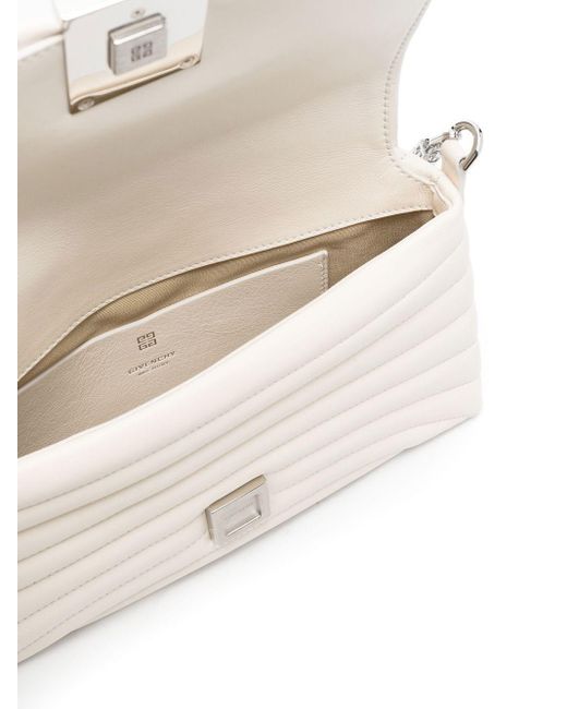 Givenchy White 4g Chain-link Shoulder Bag