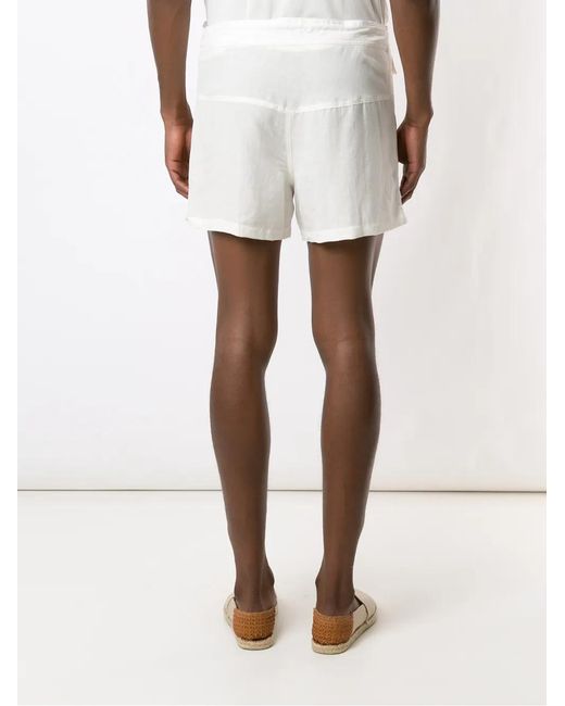 Amir Slama Orange Print Sol Shorts for men