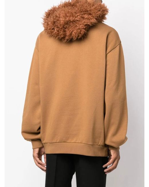 Marni Camel Brown Cotton Hoodie for men