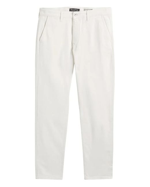 Marc O' Polo White Logo-Patch Jeans for men