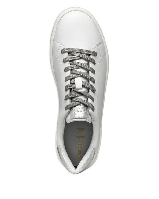 Geox White Spherica Ecub Sneakers