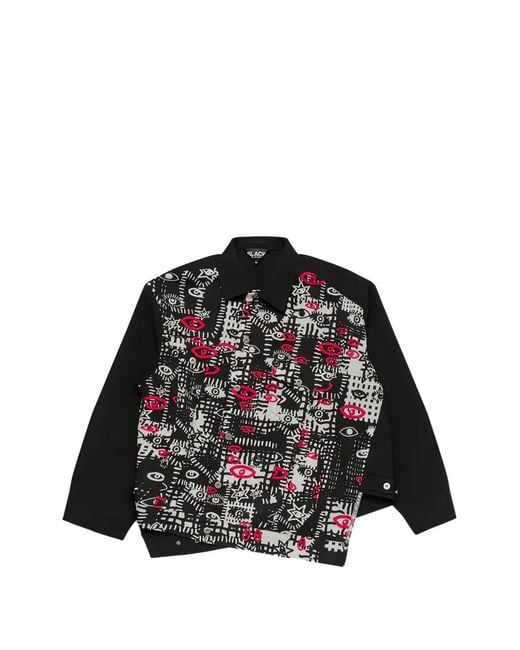 COMME DES GARÇON BLACK Black X Filip Pagowski Printed Jacket