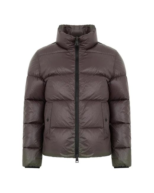 Herno Brown Padded High-Neck Jacket for men