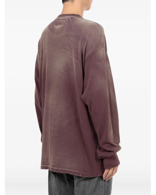 KAMIYA Purple Freedom Long-Sleeve T-Shirt for men