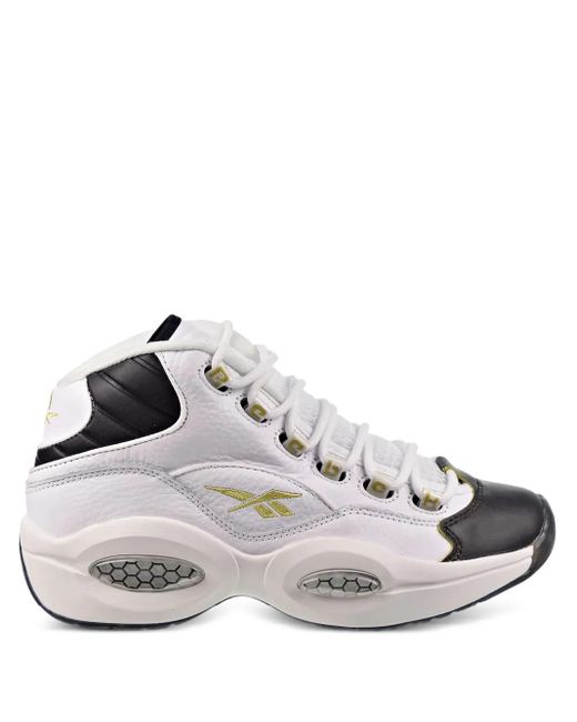 Reebok White Question Mid Sneakers for men