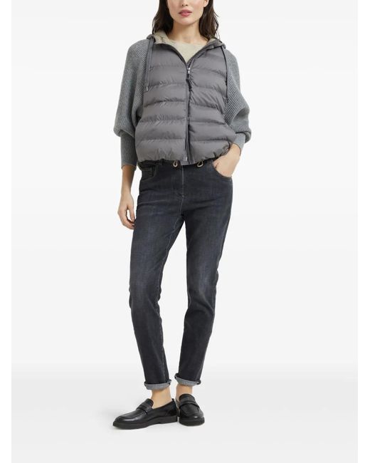 Brunello Cucinelli Gray Padded Jacket