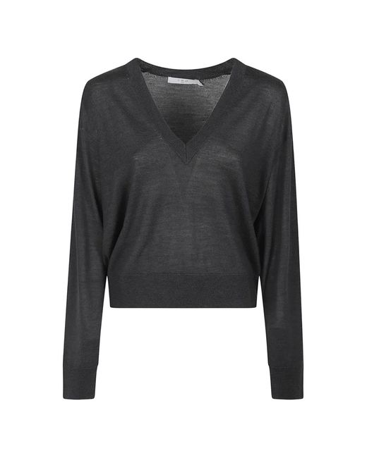 IRO Black V-Neck Sweater