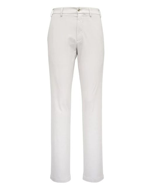 Peter Millar Gray Buttoned Trousers for men