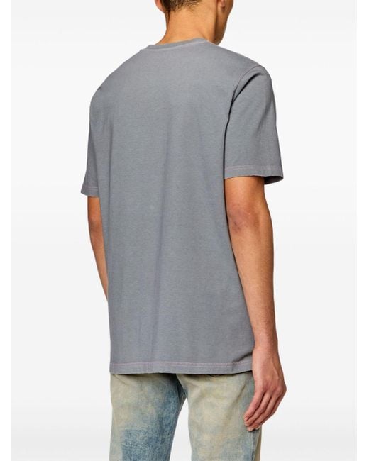 DIESEL Gray T-just Jersey T-shirt for men