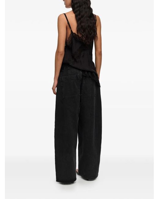 Bimba Y Lola Blue Wide-Leg Trousers