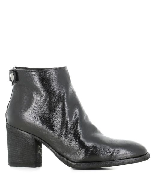 Officine Creative Black Zip-Fastening Block-Heel Boots