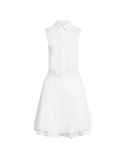 Proenza Schouler White Cindy Layered Shirt Midi Dress
