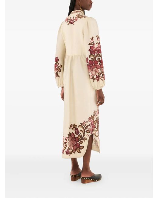 Farm Rio Natural Renata Floral Dress