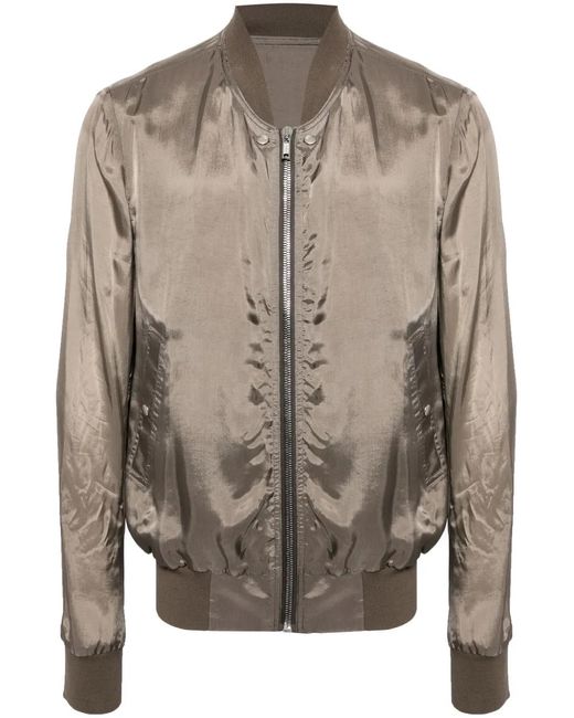 Rick Owens Gray Classic Flight Bomber Jacket for men
