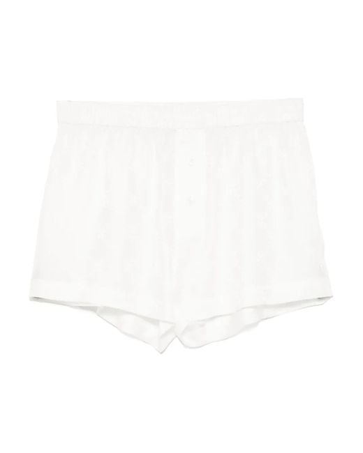 Kiki de Montparnasse White Handcuff Jacquard Boxer Shorts