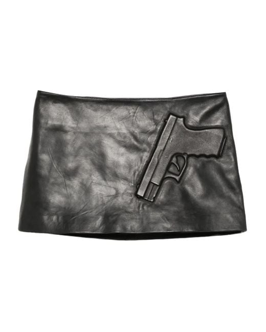 Ashley Williams Protection Mini Skirt in Gray | Lyst