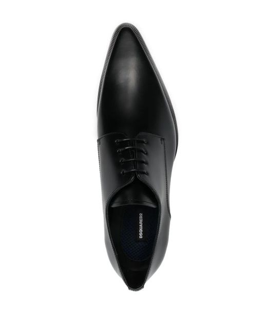 DSquared² Black New Punk Derby Shoes for men