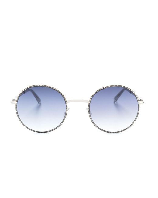 Mykita Blue Lale Round-frame Sunglasses