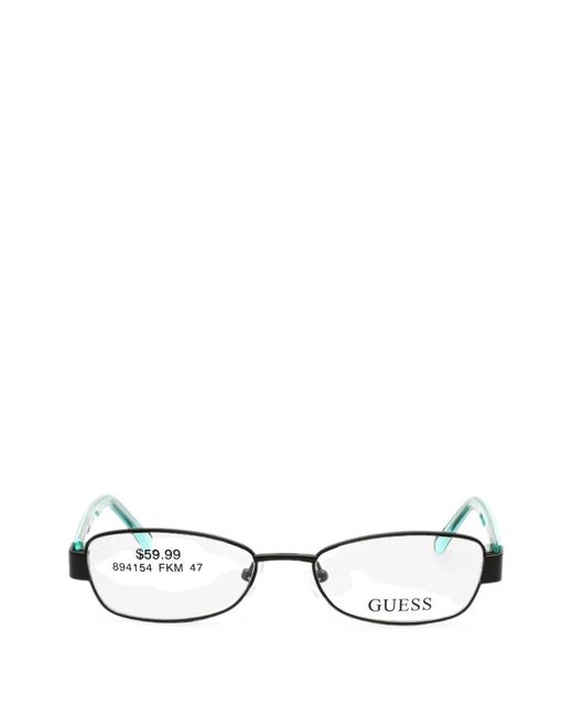 Guess White Rectangle-Frame Glasses