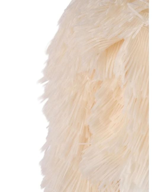 Elisabetta Franchi Natural Fringed Jacket