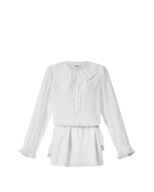 Isabel Marant White Robe Lenora