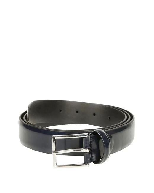Andersons Black Ceinture En Cuir À Fini Brossé for men