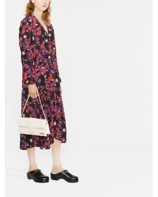 Isabel Marant Red Floral-Print Dress