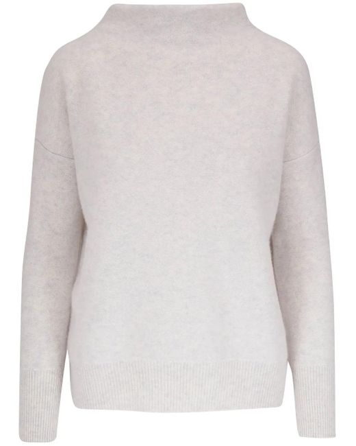 Vince White Long-Sleeves Cashmere Jumper