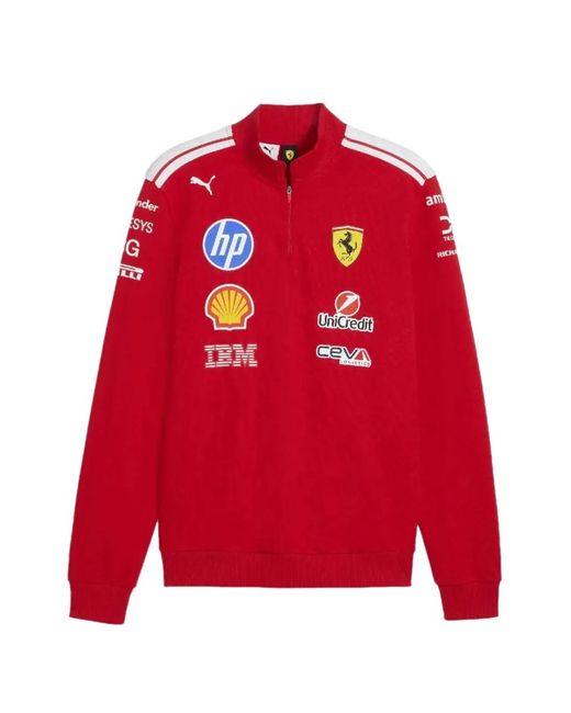 PUMA Red Sf Replica T7 Half Zip