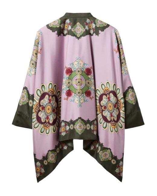 LaDoubleJ Pink Seidenhemd mit Placée-Print