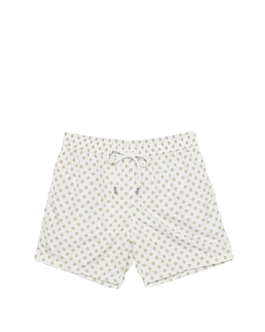 Barba Napoli White Short De Bain À Fleurs for men